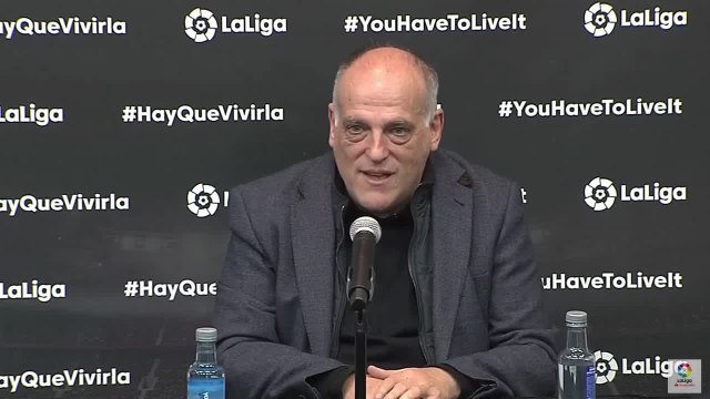 Tebas confirma que si el caso llega al juzgado LaLiga se va a personificar