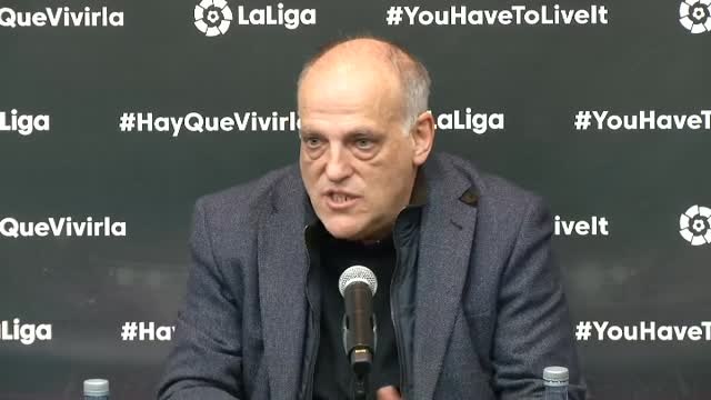 Tebas: Solo la tentativa de querer influir en los árbitros es ya delito