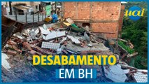 Casas desabam no bairro Taquaril, em Belo Horizonte