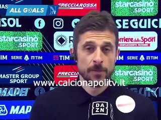 Sassuolo-Napoli 0-2 17/2/23 intervista post-partita Alessio Dionisi