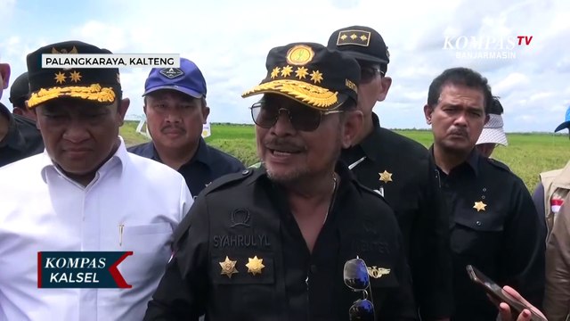 Mentan Syahrul Yasin Limpo Kunjungi Food Estate di Kalteng, Sebut Lahan Kalimantan Berbeda