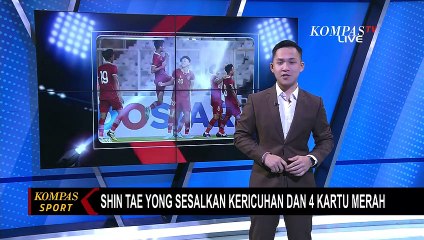 Shin Tae-yong Kecewa Laga Indonesia Vs Fiji Diwarnai Kericuhan dan Kartu Merah