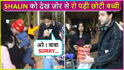 Shalin Bhanot Says Sorry To A Crying Baby, Distributes Prasad To Paps At The Airport