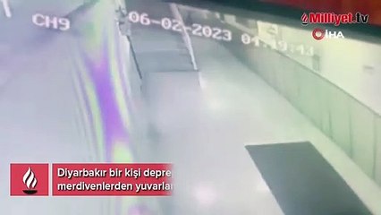 Depremden kaçarken kalça kemiğini kırdı