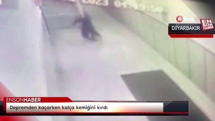 Diyarbakır'da depremden kaçarken kalça kemiğini kırdı