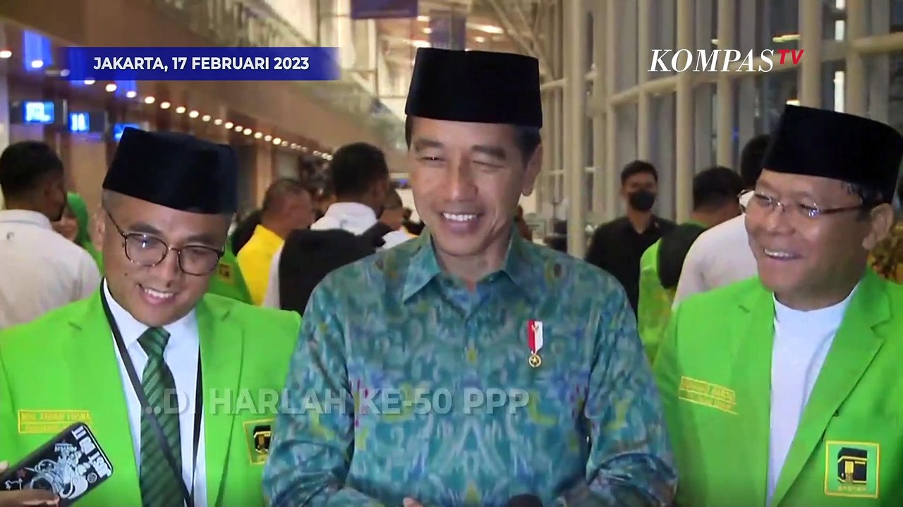Sapa Capres-Cawapres di Harlah ke-50 PPP, Jokowi Takut Ramai Jika Sebut Satu Nama