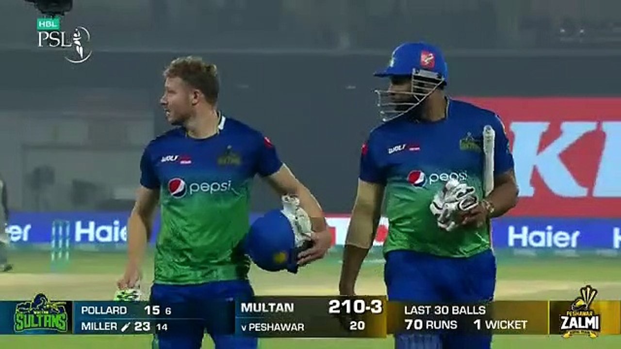 Peshawar Zalmi vs multan sultans highlights