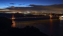 Timelapse - San Francisco, USA - San Francisco's bay during the sunrise
