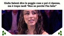 Giulia Salemi dice le peggio cose e poi ci ripensa, ma è tropo tardi “Non so perché l’ho fatto”