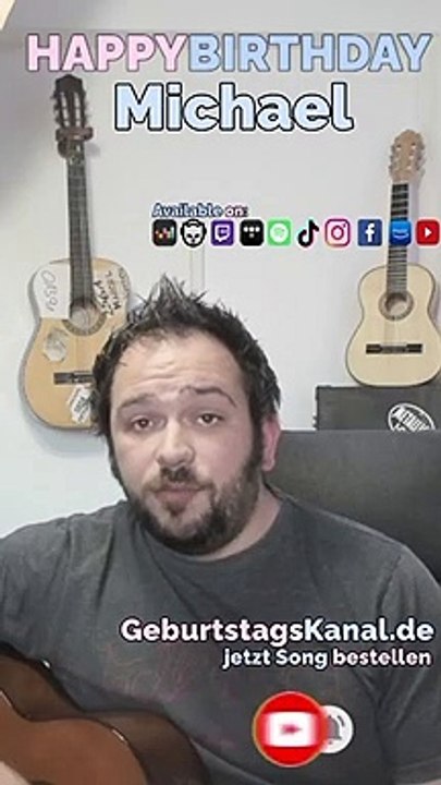 Happy Birthday, Michael! Geburtstagsgrüße an Michael