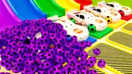 Color Small Cars Transportation on Biggest Airplane