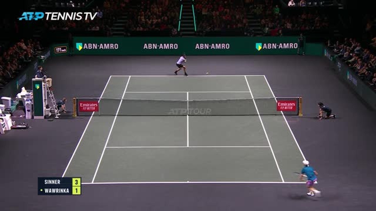 Highlights: Sinner besiegt Wawrinka im Viertelfinale