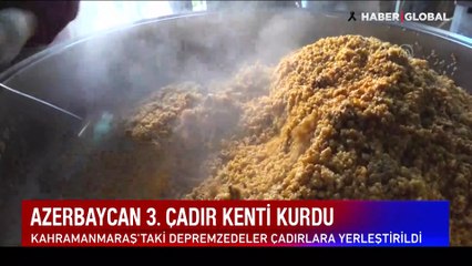 Azerbaycan 3. çadır kenti kurdu
