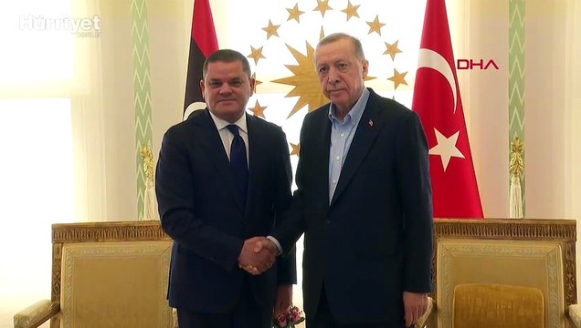 Cumhurbaşkanı Erdoğan, Libya Başbakanı Dibeybe ile bir araya geldi
