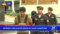 VES: Detienen a banda de desmanteladores de autos en taller mecánico clandestino