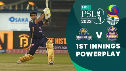 1st Innings Powerplay | Karachi Kings vs Quetta Gladiators | Match 6 | HBL PSL 8 | MI2T