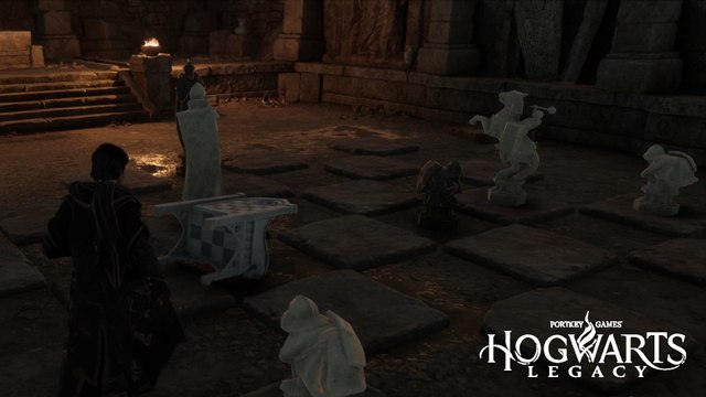 Énigme Échecs Hogwarts Legacy : Où placer la pièce sur le plateau pour obtenir le coffre au trésor ?
