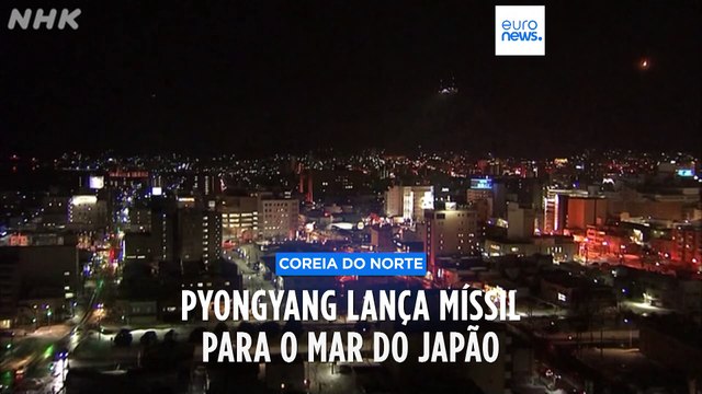 Coreia do Norte dispara míssil balístico intercontinental para o Mar do Japão