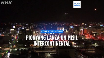 Descargar video: Corea del Norte lanza un misil balístico intercontinental en vísperas de maniobras EEUU y Seúl