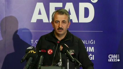AFAD Başkanı: "Arama kurtarma çalışmaları yarın sona erdirilecek"