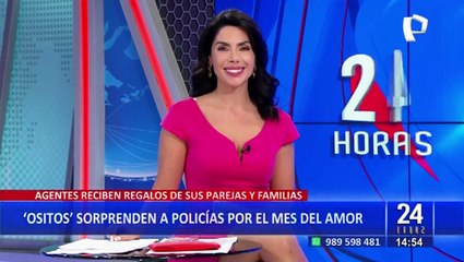 Policías son sorprendidos por sus parejas y familias en San Valentín