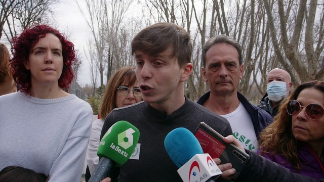 Eduardo Rubiño, Más Madrid, denuncia la tala masiva de árboles que fomenta Almeida en Madrid