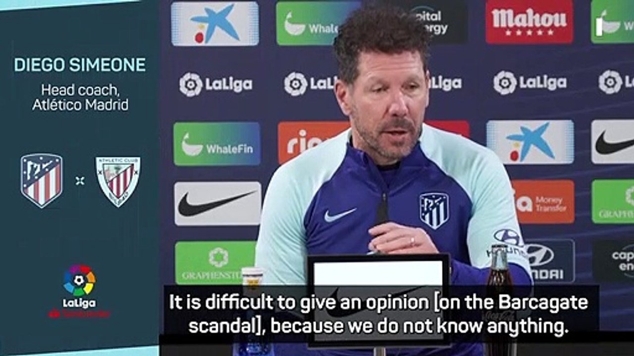 Simeone wants 'tranquillity' amid 'Barcagate' scandal