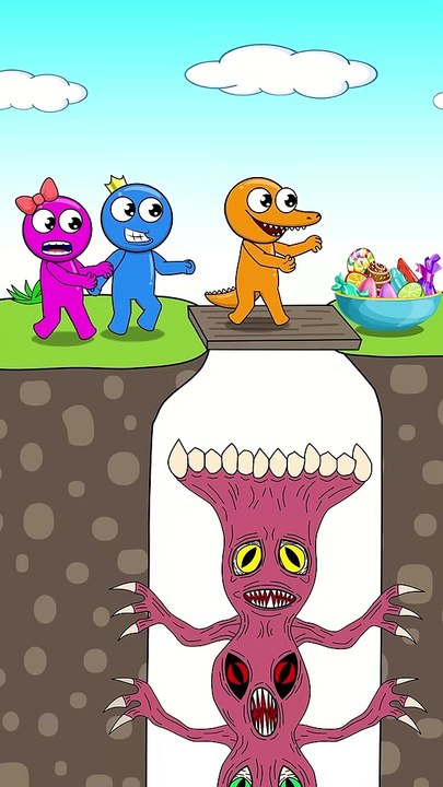 TOP 3 Funny Animation about Rainbow Friends   #shorts #animation #story