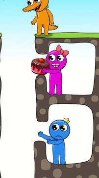 Top 3 Animated stories with Rainbow Friends #shorts #animation #story