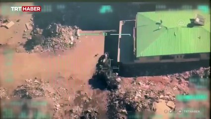 Enkazdan hırsızlık yapan şüpheliler İHA ile tespit edildi