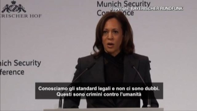 Kamala Harris accusa Mosca di crimini contro l'umanità in Ucraina