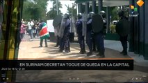 teleSUR Noticias 11:30 18-02: Surinam: Decretan toque de queda en su capital, Paramaribo