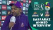 Sarfaraz Ahmed Interview | Karachi Kings vs Quetta Gladiators | Match 6 | HBL PSL 8 | MI2T