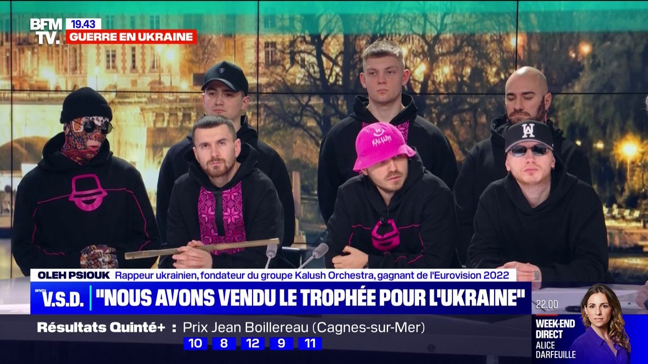 Oleh Psiouk (Kalush Orchestra), vainqueur ukrainien de l'Eurovision 2022: "J'espère que la guerre s'arrêtera très vite"