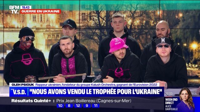 Oleh Psiouk (Kalush Orchestra), vainqueur ukrainien de l'Eurovision 2022: J'espère que la guerre s'arrêtera très vite