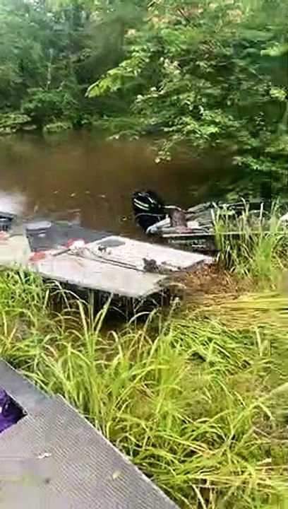 Boat Jumps the Road