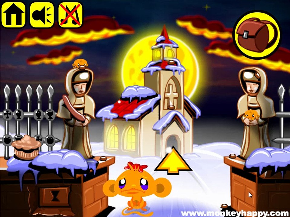 Monkey Go Happy Stage 710 Walkthrough