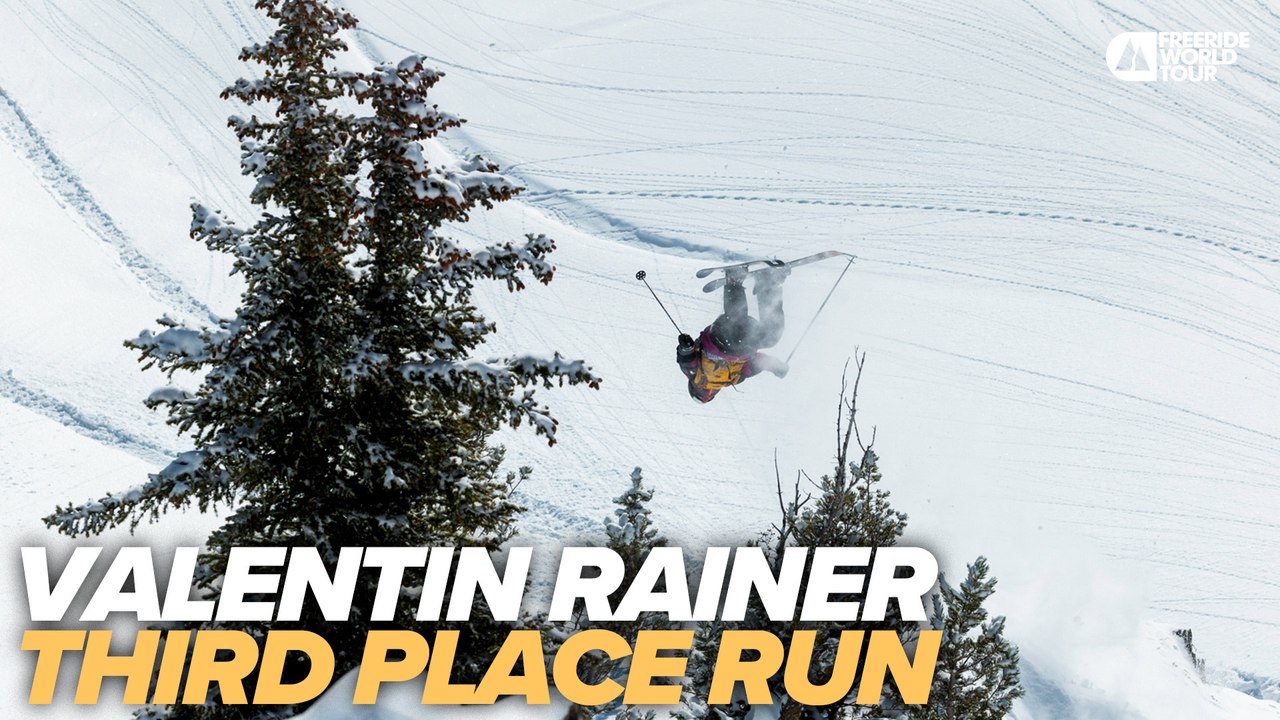 Valentin Rainer Third Place Run I FWT23 Kicking Horse Golden BC Pro