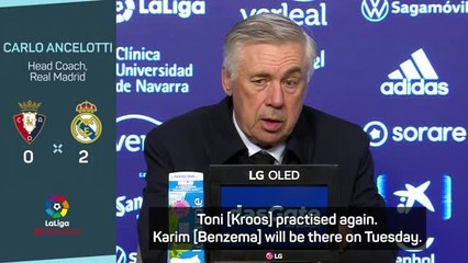 Video herunterladen: Ancelotti shrugs off injury concerns ahead of Liverpool tie