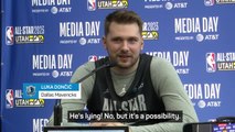 Dončić laughs off 'European GOAT' talk