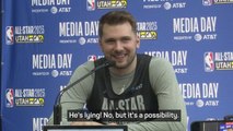 Dončić laughs off 'European GOAT' talk