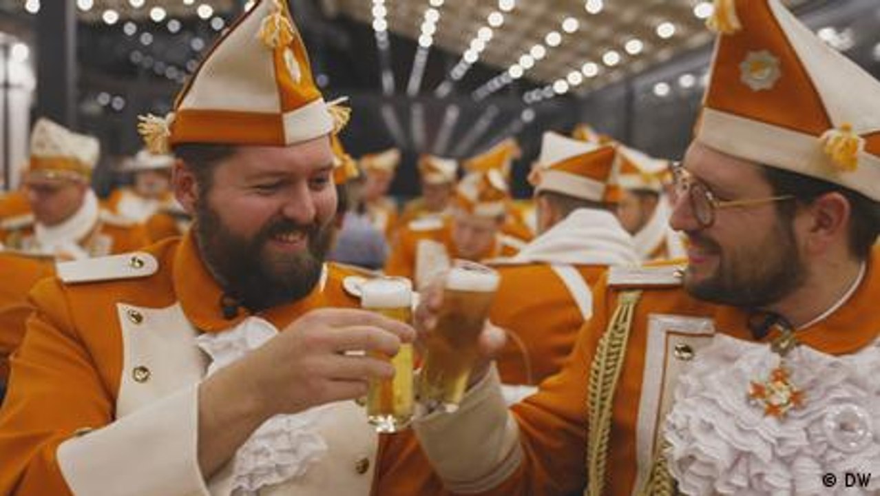 Ein Australier beim Kölner Karneval