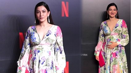 Gauhar Khan Floral Print Gown में लगी बेहद खूबसूरत, Face पर दिखा Pregnancy Glow Watch Video |Boldsky