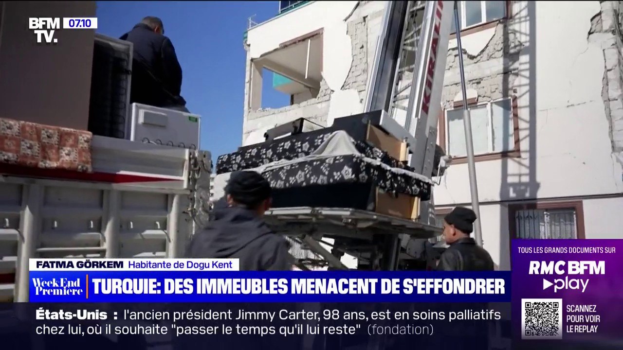 Séisme en Turquie: des immeubles menacent de s'effondrer