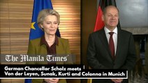 German Chancellor Scholz meets Von der Leyen, Sunak, Kurti and Colonna in Munich