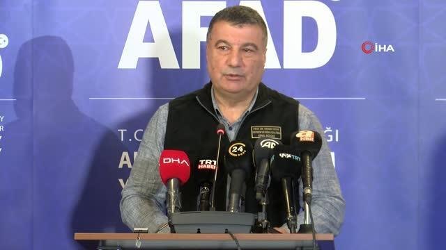 AFAD Deprem ve Risk Azaltma Müdürü Tatar: Artçı sarsıntı sayısı 6 bin 40'a ulaştı