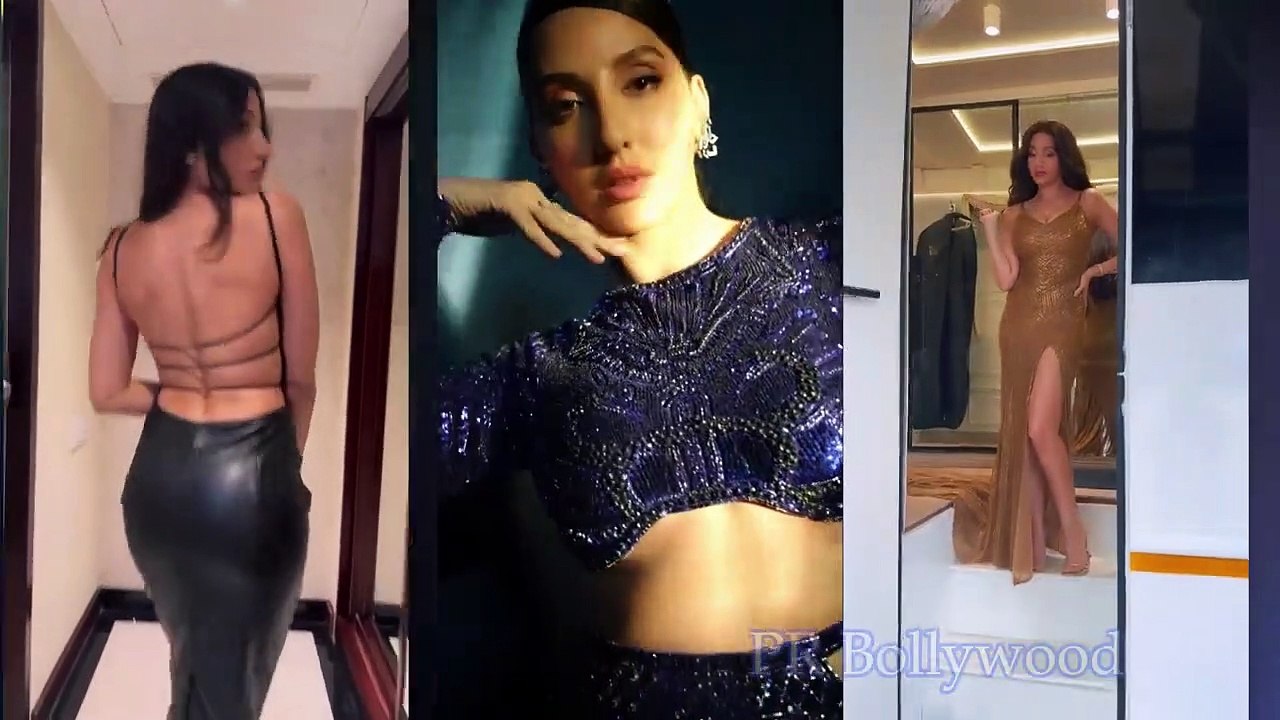 OMG!  Nora Fatehi flaunted her Curves in Transparent One Piece, Video went Viral