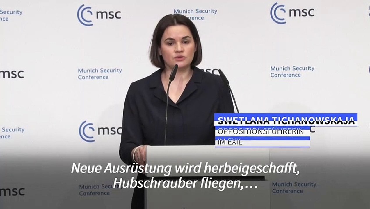 Tichanowskaja: Russland könnte jeden Augenblick von Belarus aus angreifen