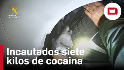 Incautan siete kilos de cocaína escondidas en las ruedas de un coche