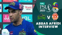 Abbas Afridi Interview | Multan Sultans vs Islamabad United | Match 7 | HBL PSL 8 | MI2T